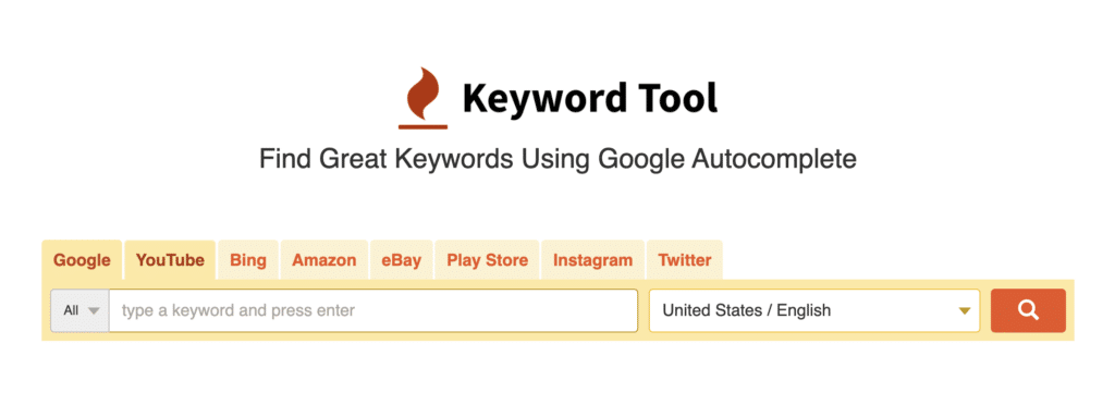 keyword tool google bing
