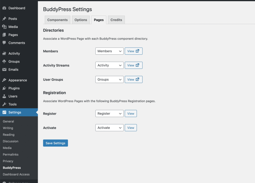BuddyPrress registration activation page