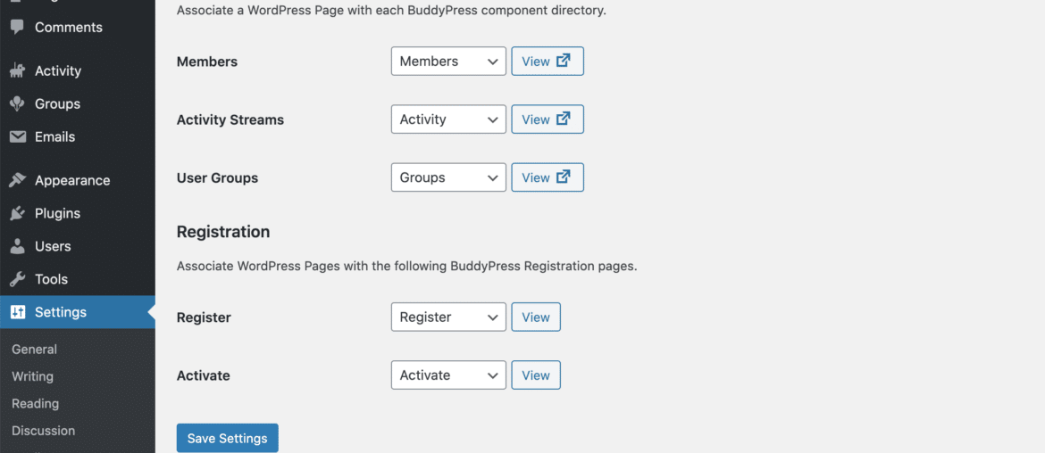 BuddyPrress registration activation page