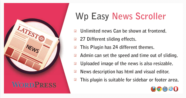 WP Easy news scroller