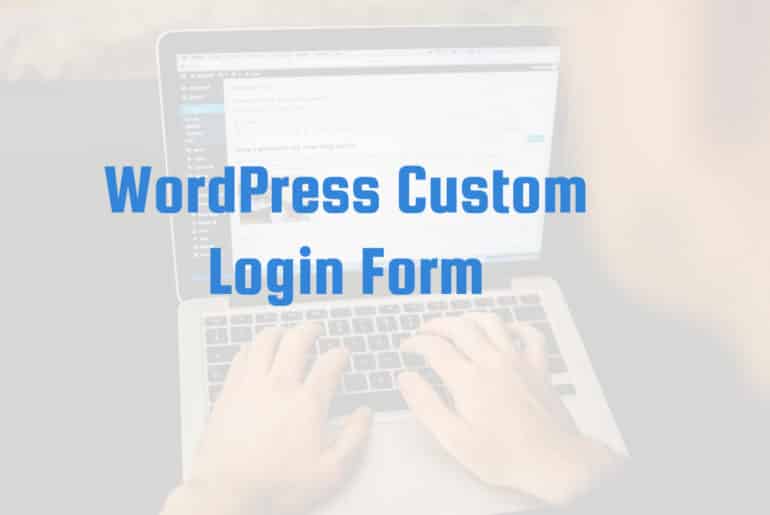 WordPress Custom Login Form Made with DesignCap